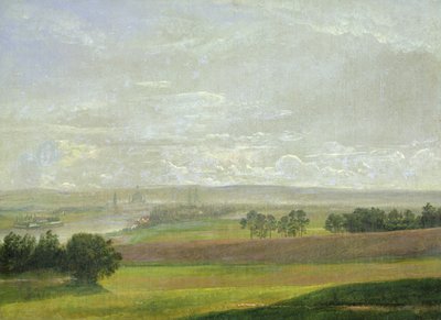 The Elbe Valley Near Dresden by Johan Christian Dahl